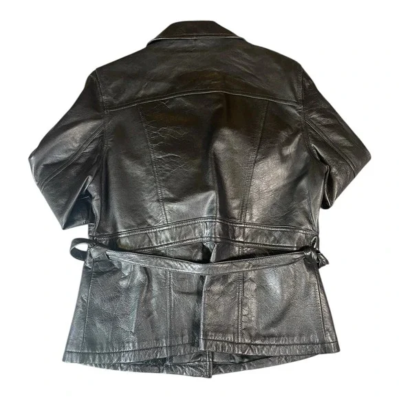 Vintage Maxima Wilsons Leather Jacket Black Size Large - Picture 3 of 6
